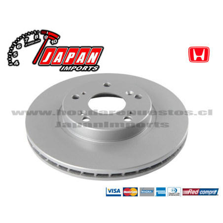 Par de Discos de freno delantero 282mm Crv/Civic/Accord 2002 - 2015